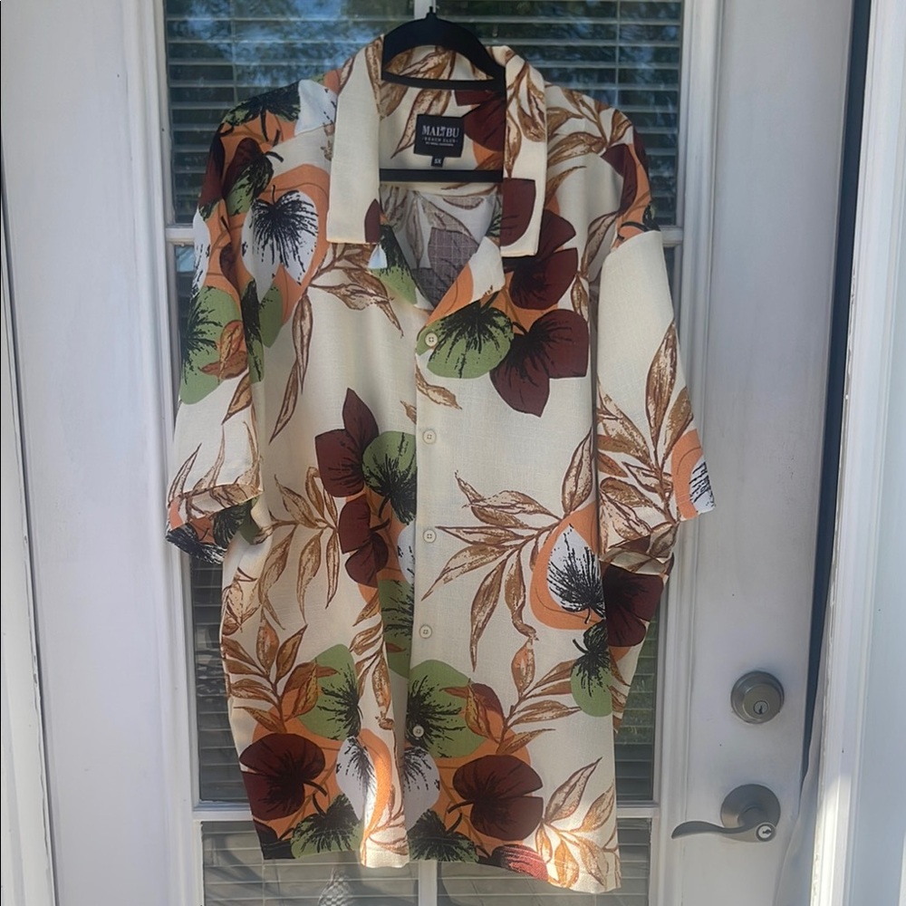 Malibu Floral Casual Button Down Shirt